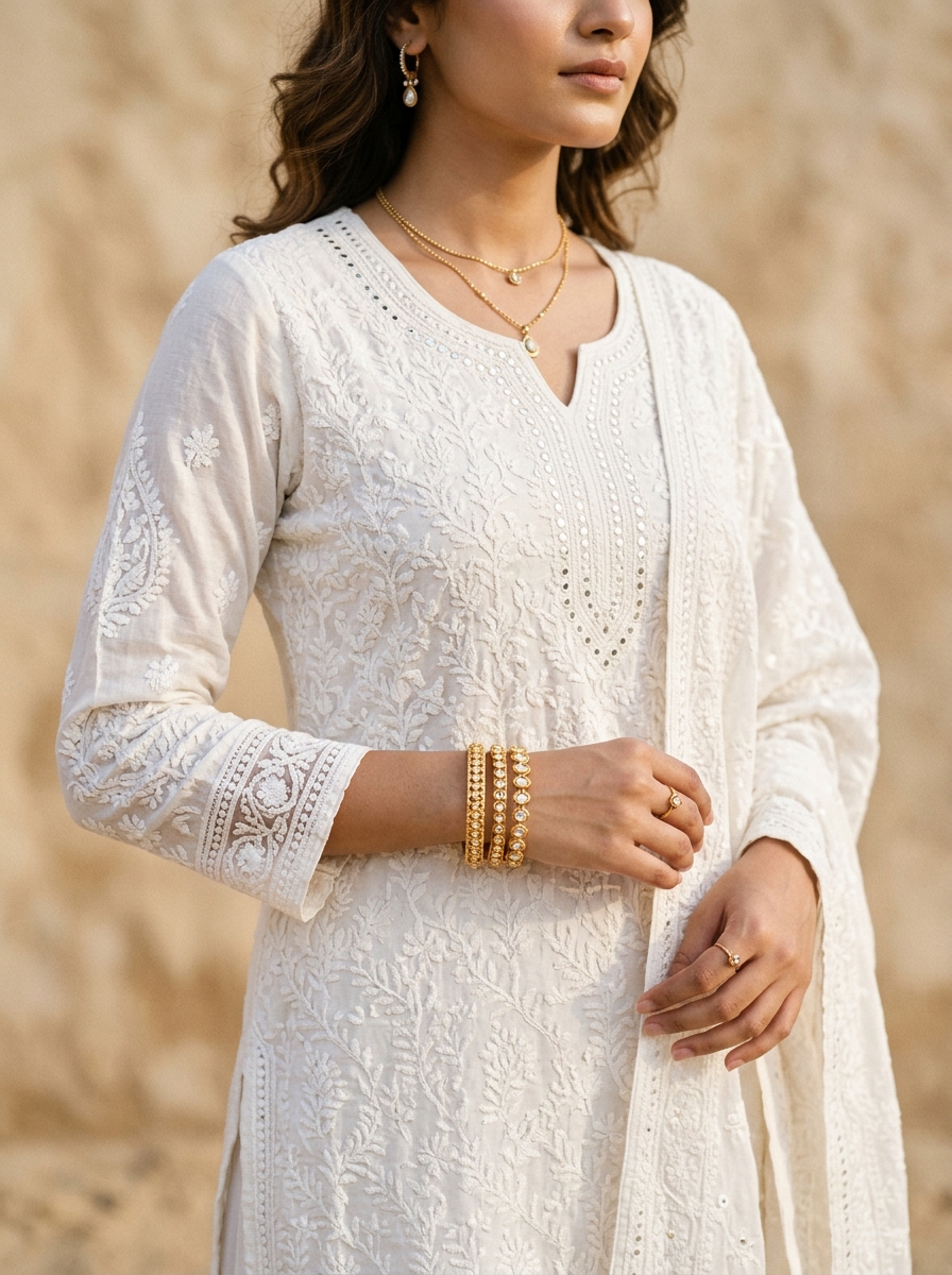 Chic cotton Ethnic fusion styling preview